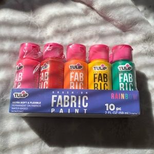 unopened pack of 10 fabric paints